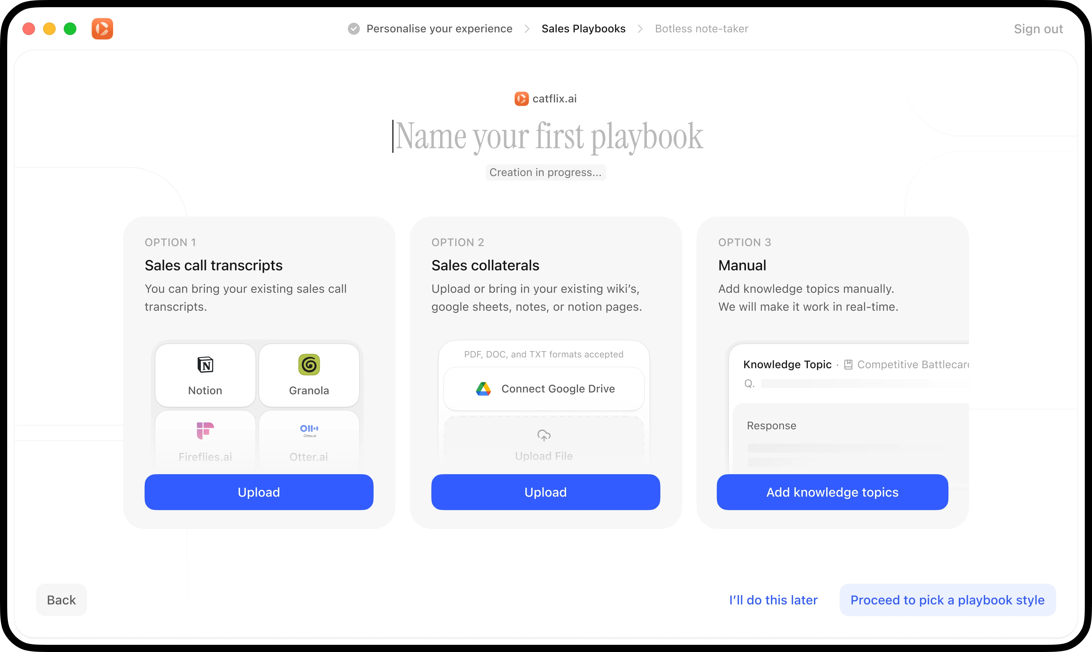 Name your first playbook